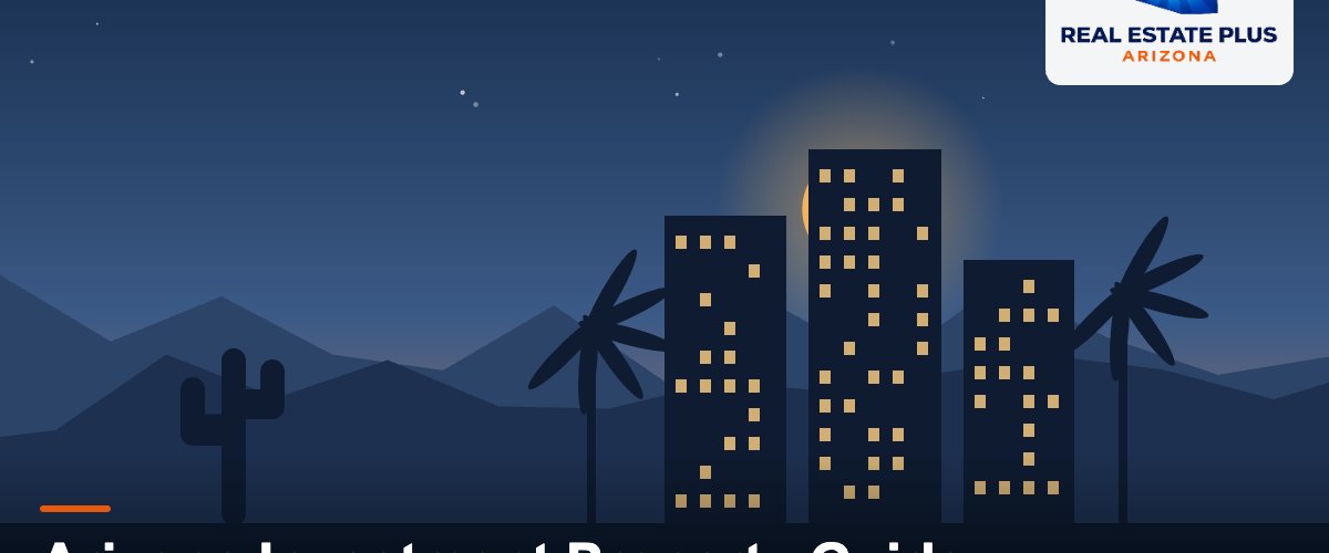 Arizona investment condo towers at dusk — Real Estate Plus Arizona